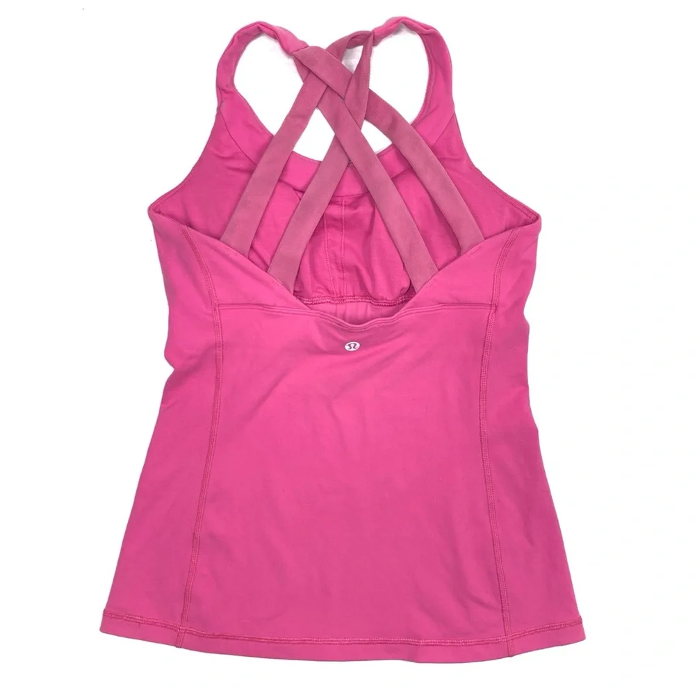 Lululemon Pink Paradise Enhearten Strappy Tank Top